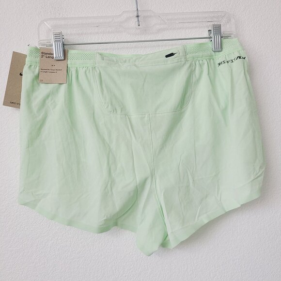 Nike Dri-Fit Aeroswift ADV 2" Lined Running Shorts FN3349-376 Size M Green - Picture 2 of 5